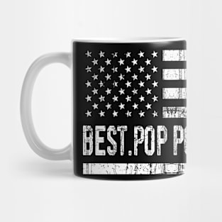 Father's Day Best Pop Pop Ever with US American Flag Mug